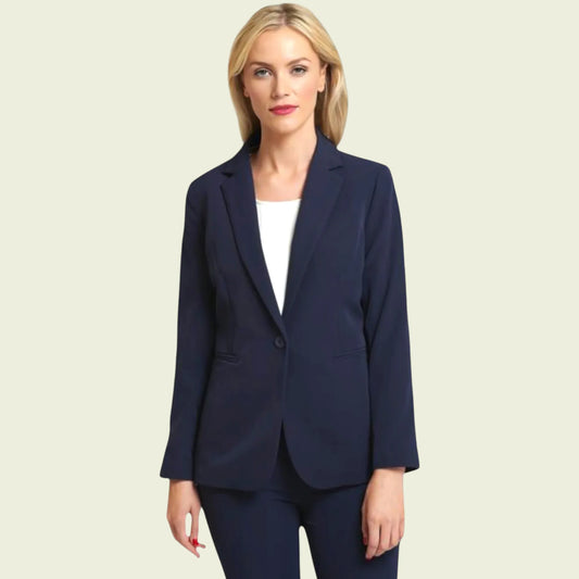 Libra Ladies Navy Blazer Jacket Business Office UK 10 US 6 EU 38 - Timelessfashions