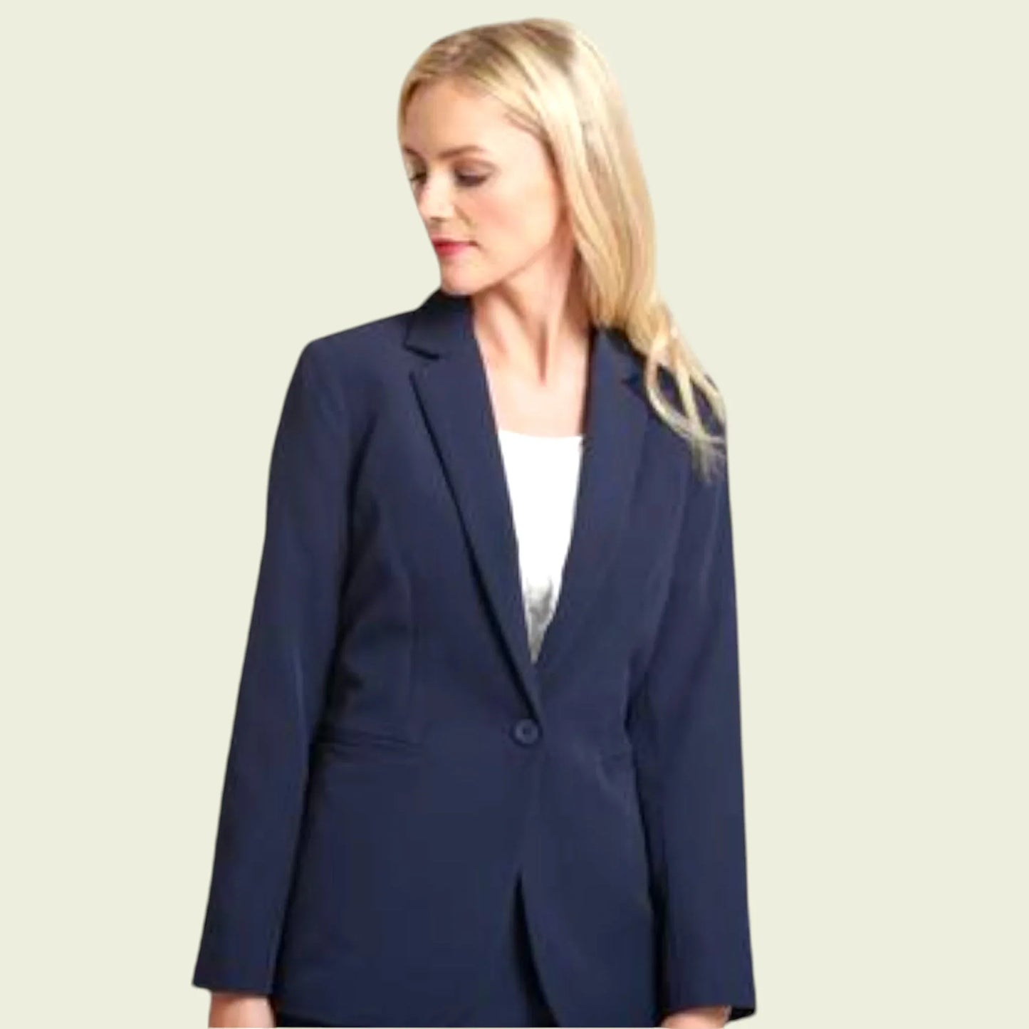 Libra Ladies Navy Blazer Jacket Business Office UK 10 US 6 EU 38 - Timelessfashions