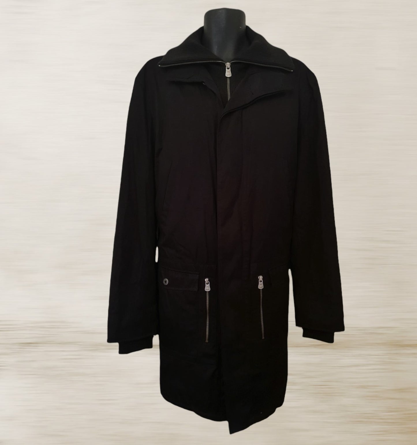 Matinique Black Men's Geraldton 3/4 Length Padded Coat Size XL Timeless Fashions