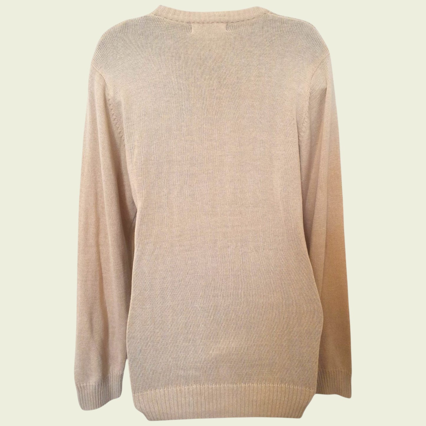 U.S Polo Association Beige Mens Crew Neck Sweater Size XXL