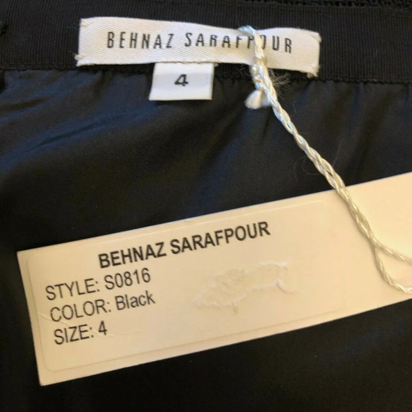 Behnaz Sarafpour Black Floral Mini Pencil Skirt UK 8 US 4 EU 36 - Timelessfashions