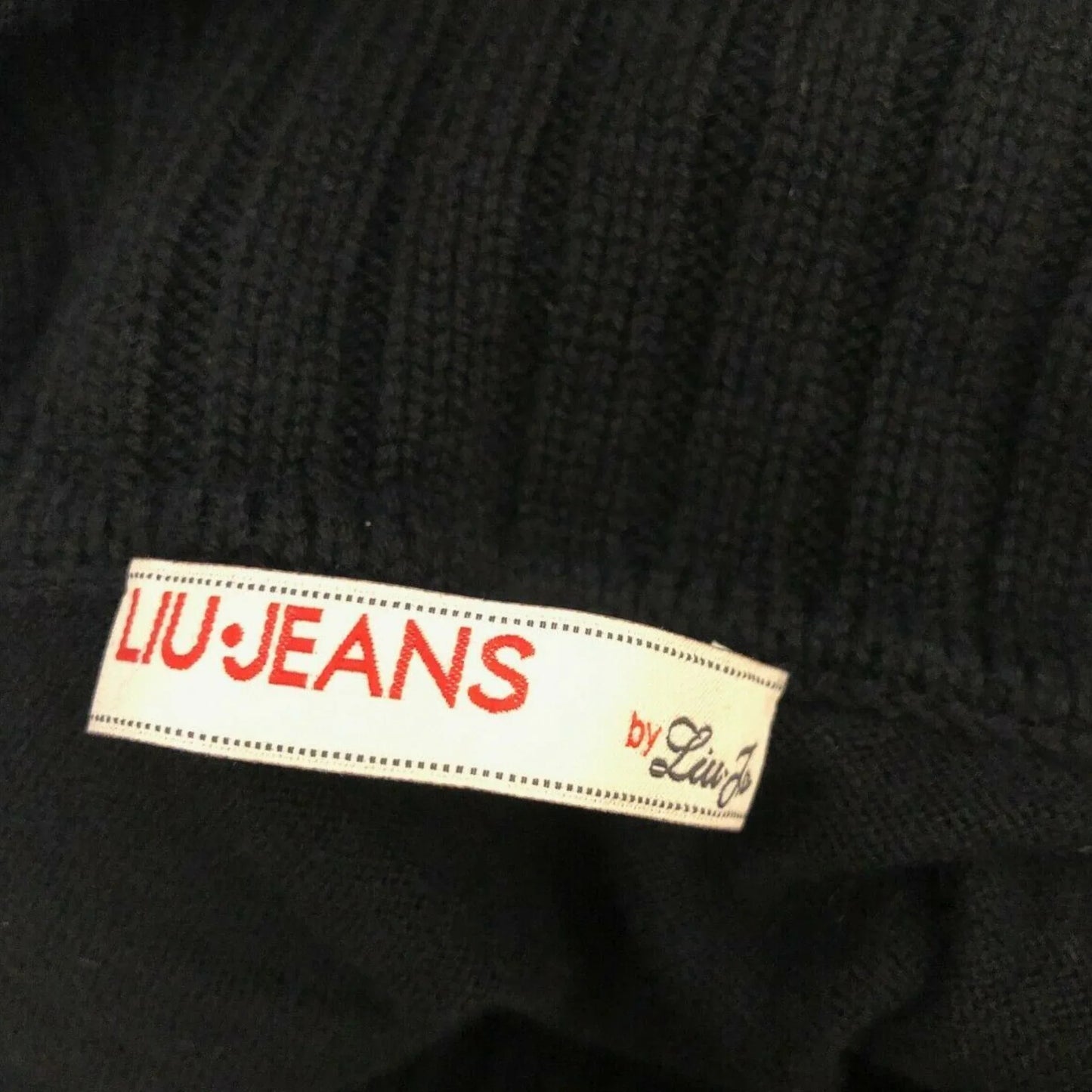 Liu Jo Jeans Black Roll Neck Dress UK 8 US 4 EU 36 - Timelessfashions