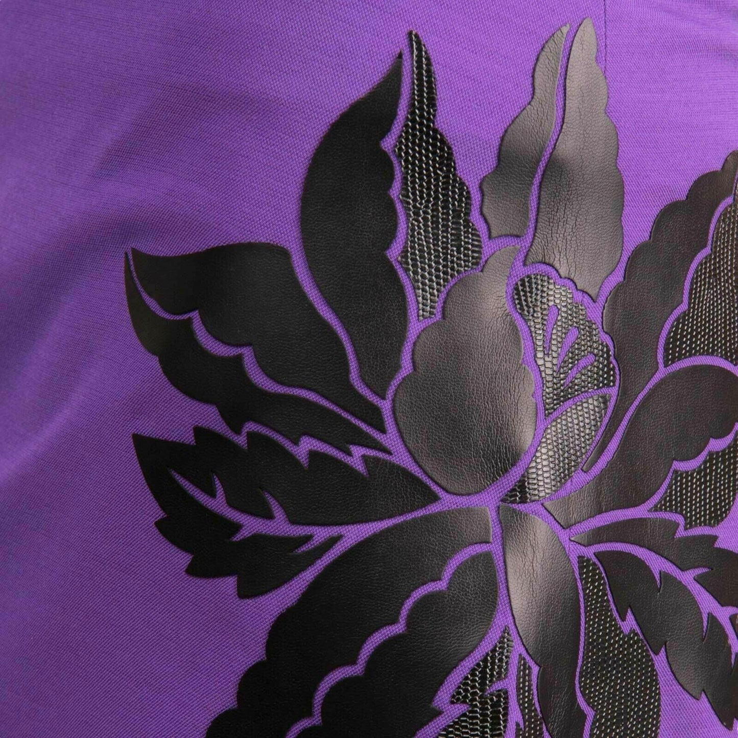 Just Cavalli Ladies Purple & Black A-Line Mini Skirt UK 12 EU 40 IT 44 Timeless Fashions