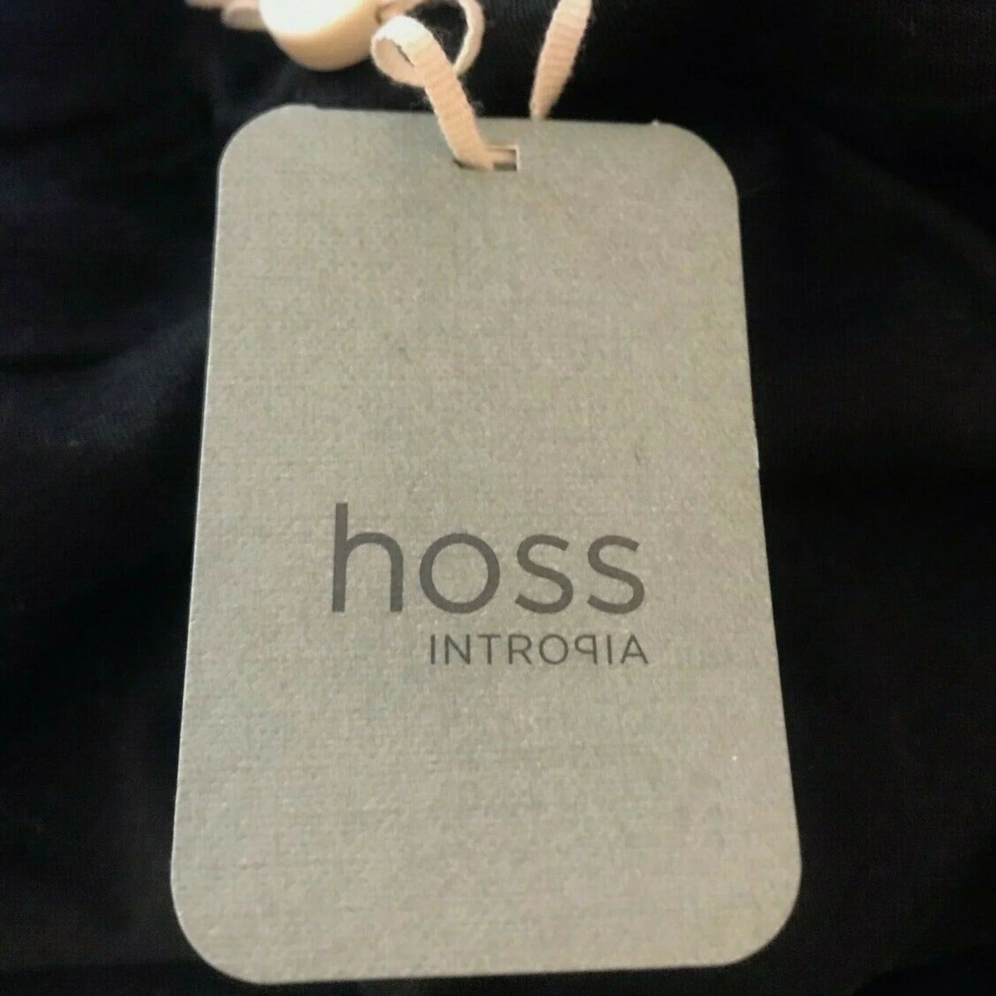 Hoss Intropia Black & White Herringbone Mini Pencil UK 16 US 12 EU 44 - Timelessfashions