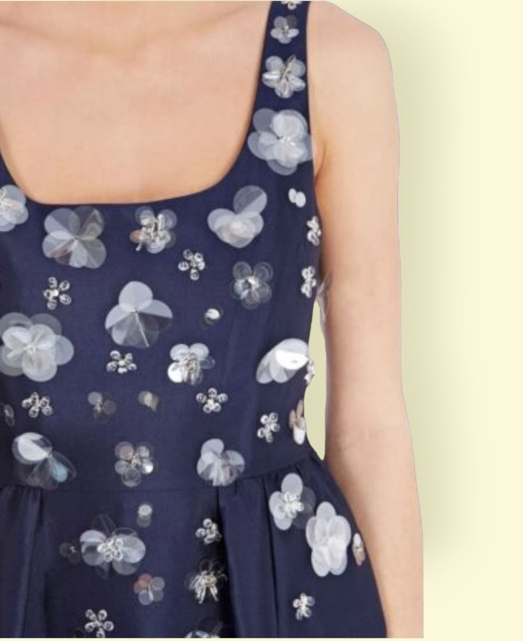 Coast Couture Navy Floral Beaded Silk Blend Dress UK 10 US 6 EU 38 Timeless Fashions