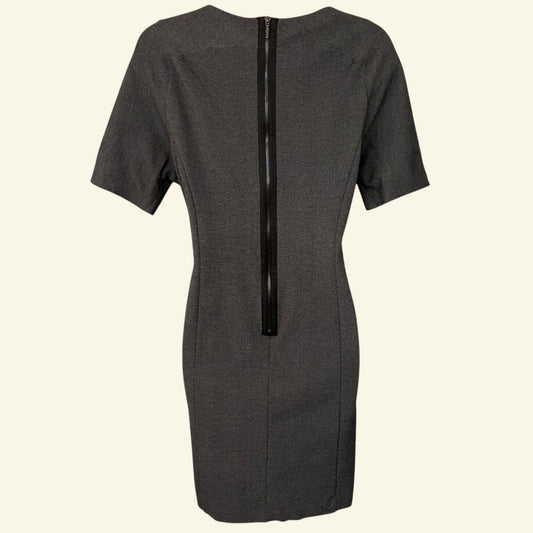 Phase Eight Grey Short Sleeve Dress, Formal, Office UK 14 US 12 EU 42 - Timelessfashions