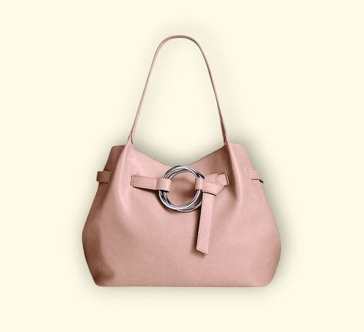 Nine West Peach Faux Leather Tote Shoulder Bag Timeless Fashions