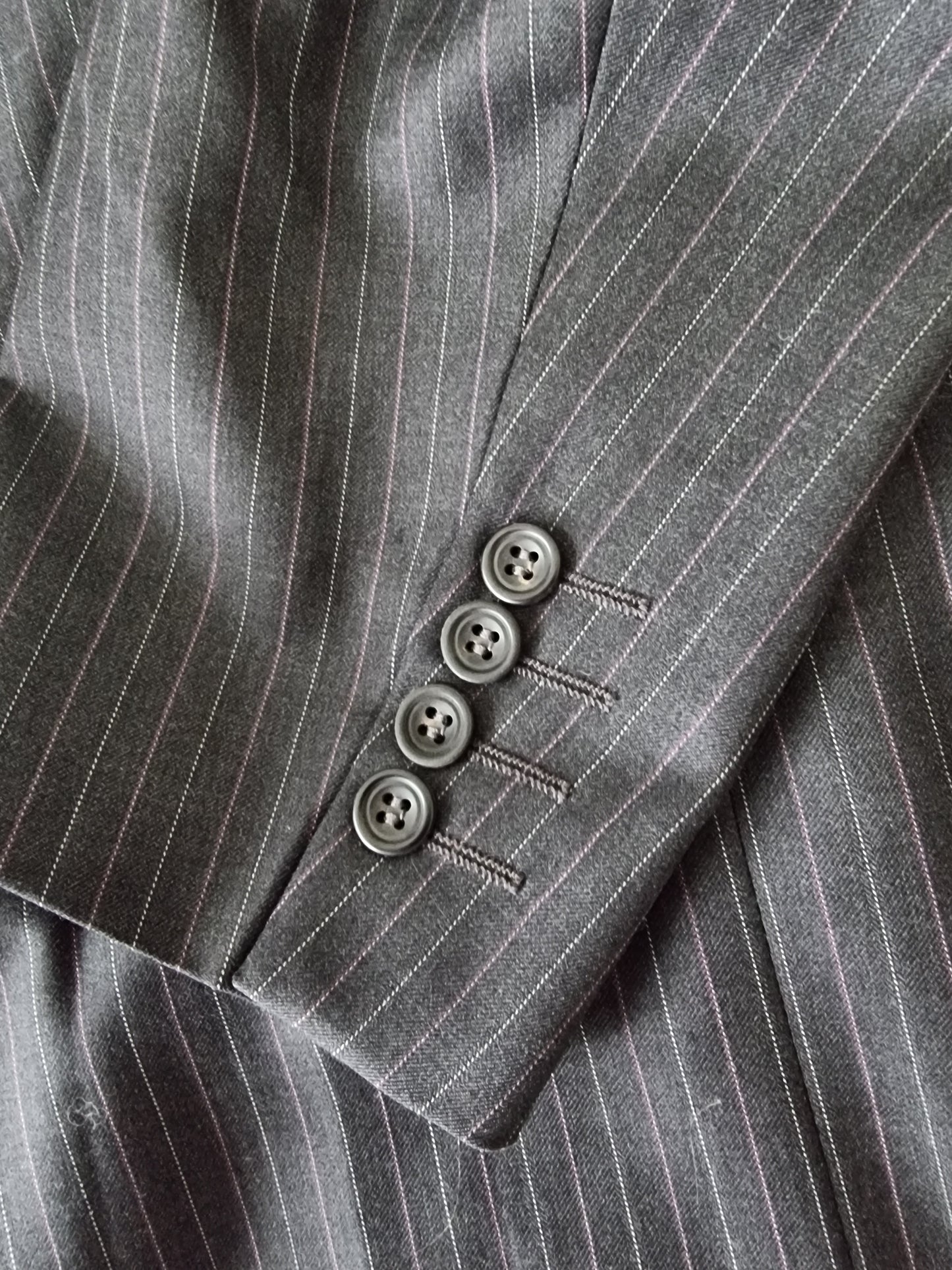 Daks London Signature Mens Blue Pinstripe 2 Piece Suit Timeless Fashions