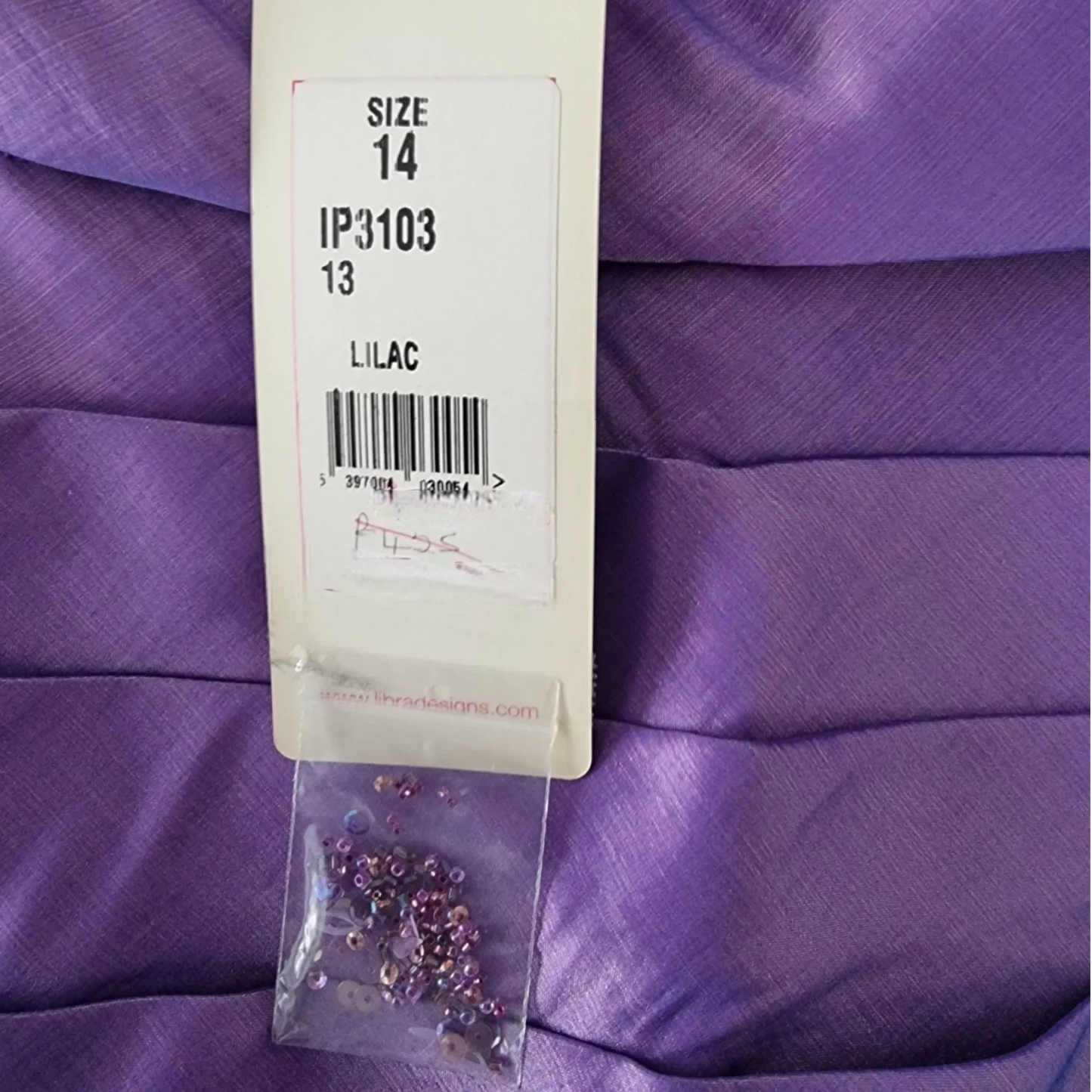 Libra Womens Lilac Embellished Dress & Bolero Jacket UK 14 US 10 EU 42 - Timelessfashions