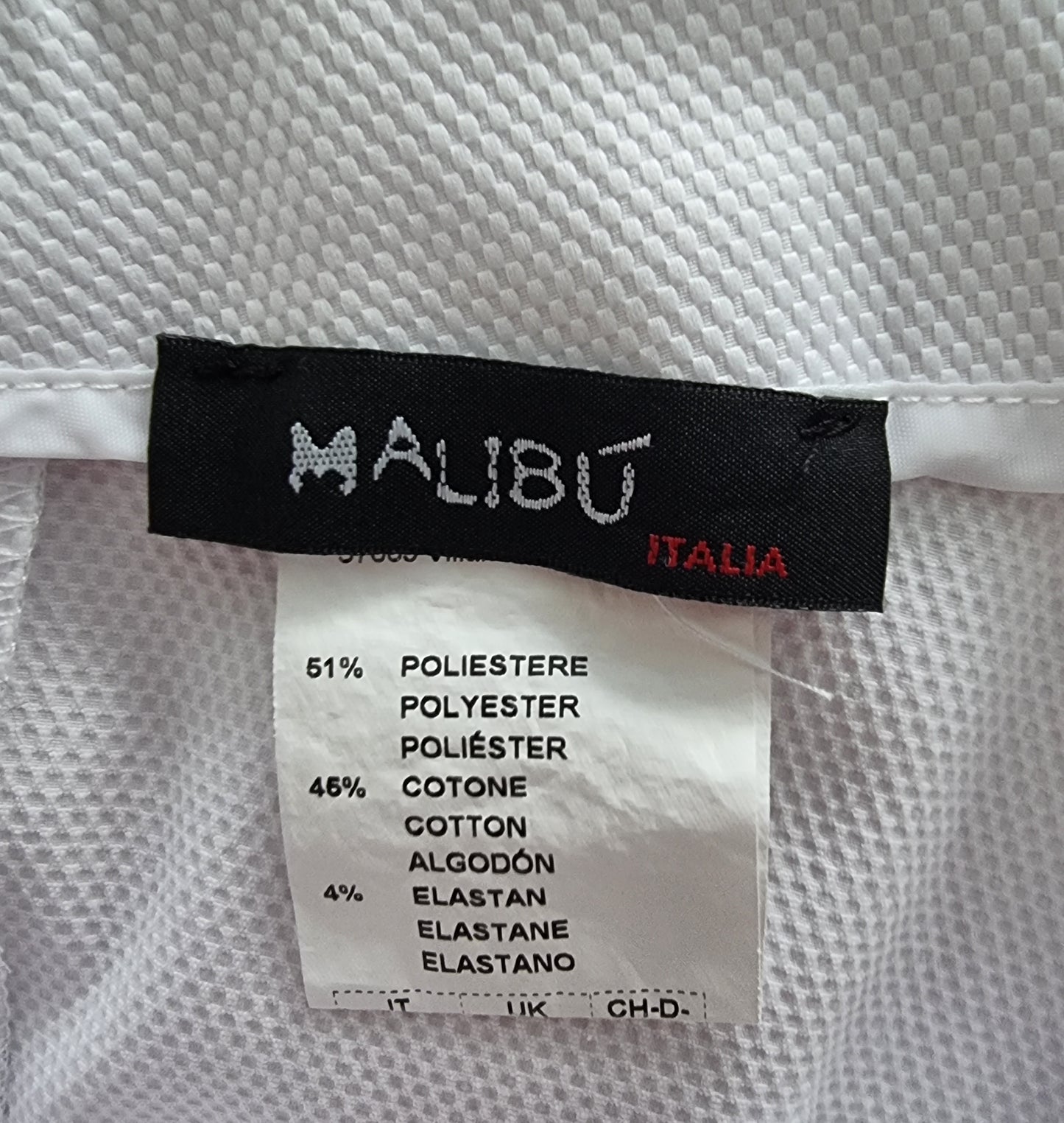 Malibu Italian White Stretch Cropped Summer Trousers UK 10 US 6 EU 38 IT 42 Timeless Fashions