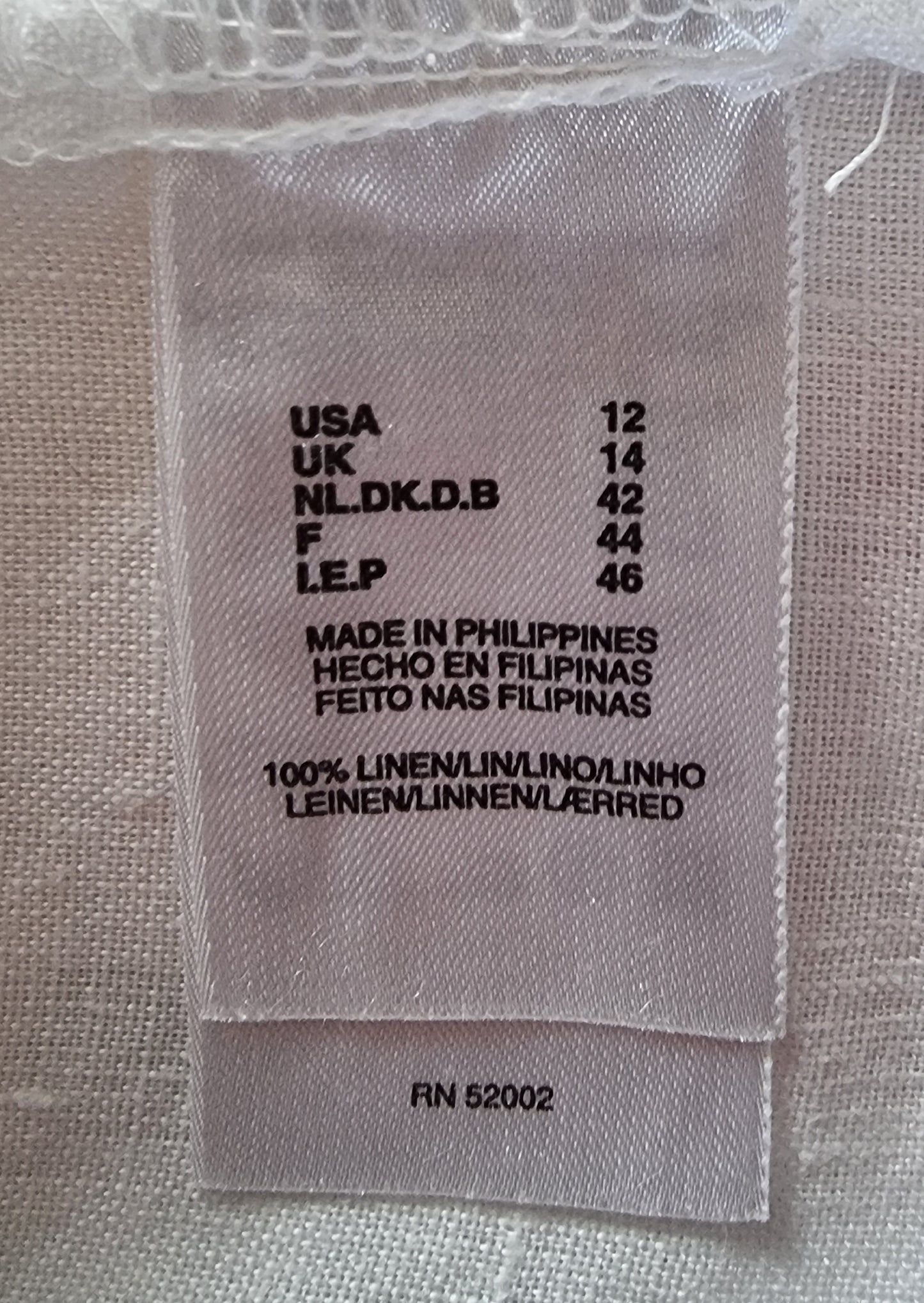 Liz Claiborne White Sleeveless Linen Blouse UK 14 US 10 EU 42 Timeless Fashions