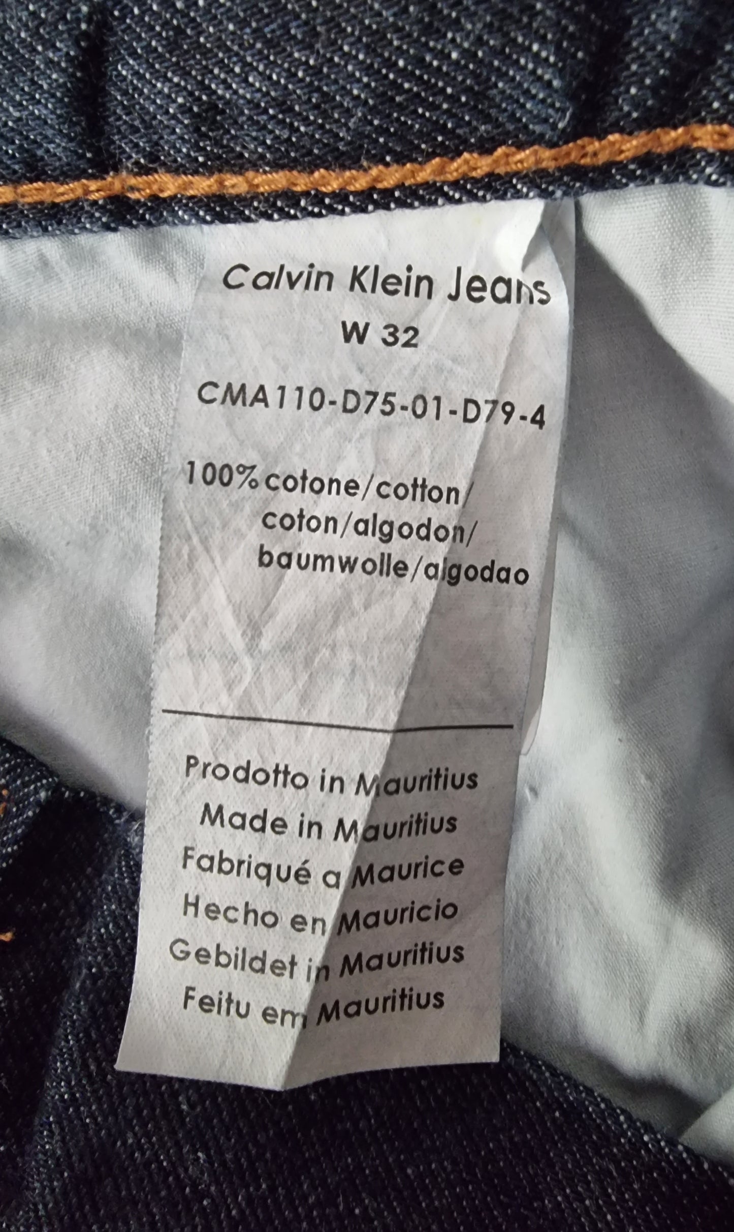 Calvin Klein Women’s Dark Wash Blue High Rise Jeans UK 14 US10 EU 42 IT 46 Timeless Fashions