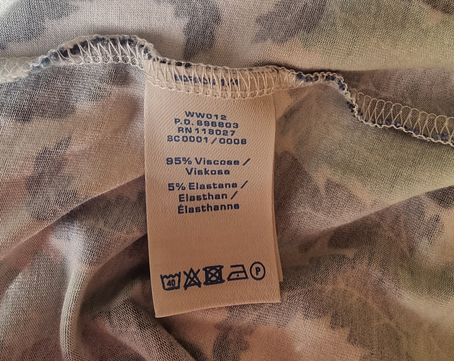 Boden Blue & White Crossover Casual Wrap Front Dress UK 14 US 10 EU 42 Timeless Fashions
