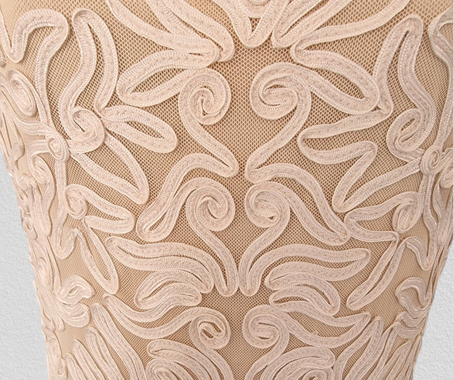 Phase Eight Womens Cream Tapework Lace Dress UK 12 US 8 EU 40 Timeless Fashions
