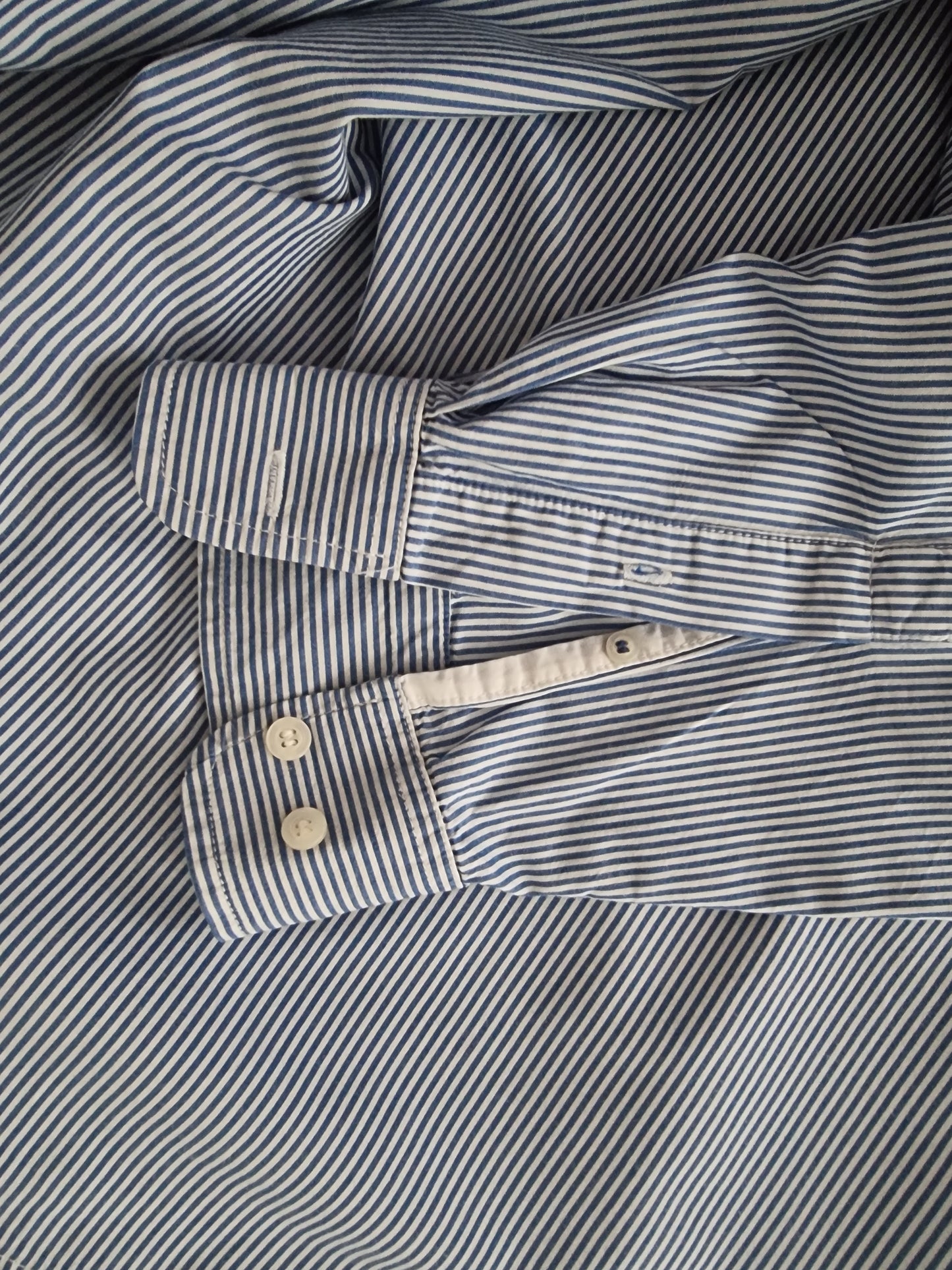 Old Navy The Classic Men’s Navy Blue & White Stripe Shirt Size XL Timeless Fashions
