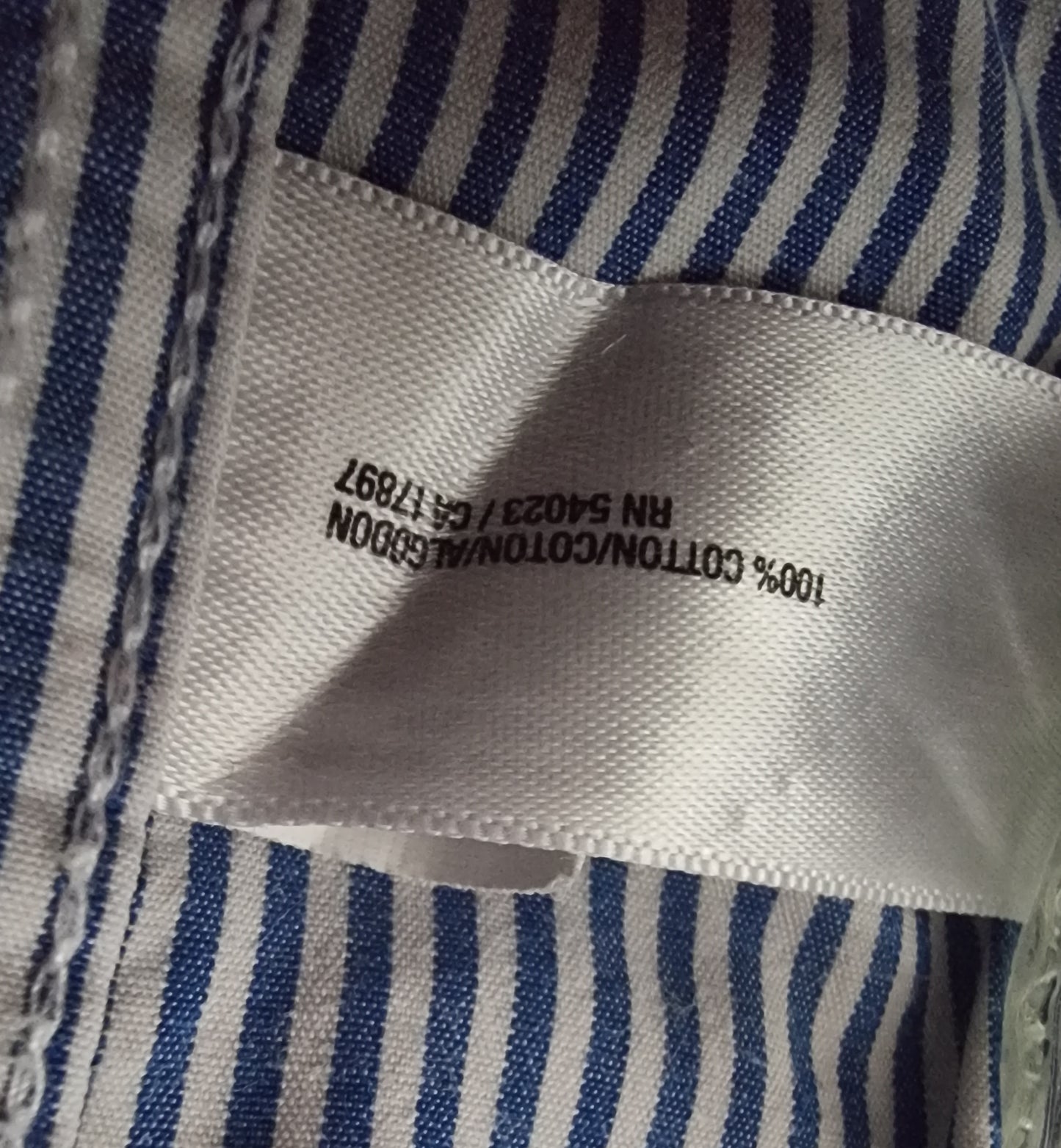 Old Navy The Classic Men’s Navy Blue & White Stripe Shirt Size XL Timeless Fashions