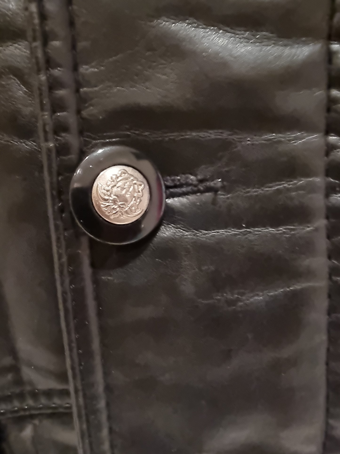 Italian Textile Group Mens Made in Italy Black Genuine Leather Jacket UK XL Timeless Fashions