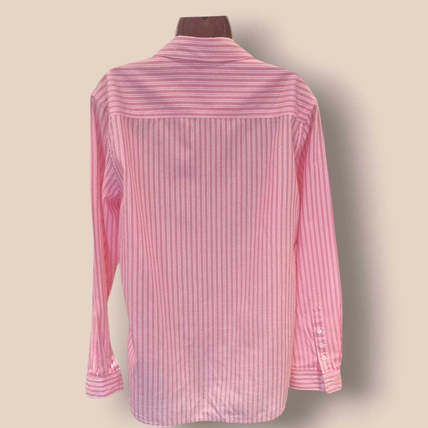 Caroline Charles Pink & White Candy Stripe Shirt UK 16 US 12 EU 44 IT 48 Timeless Fashions