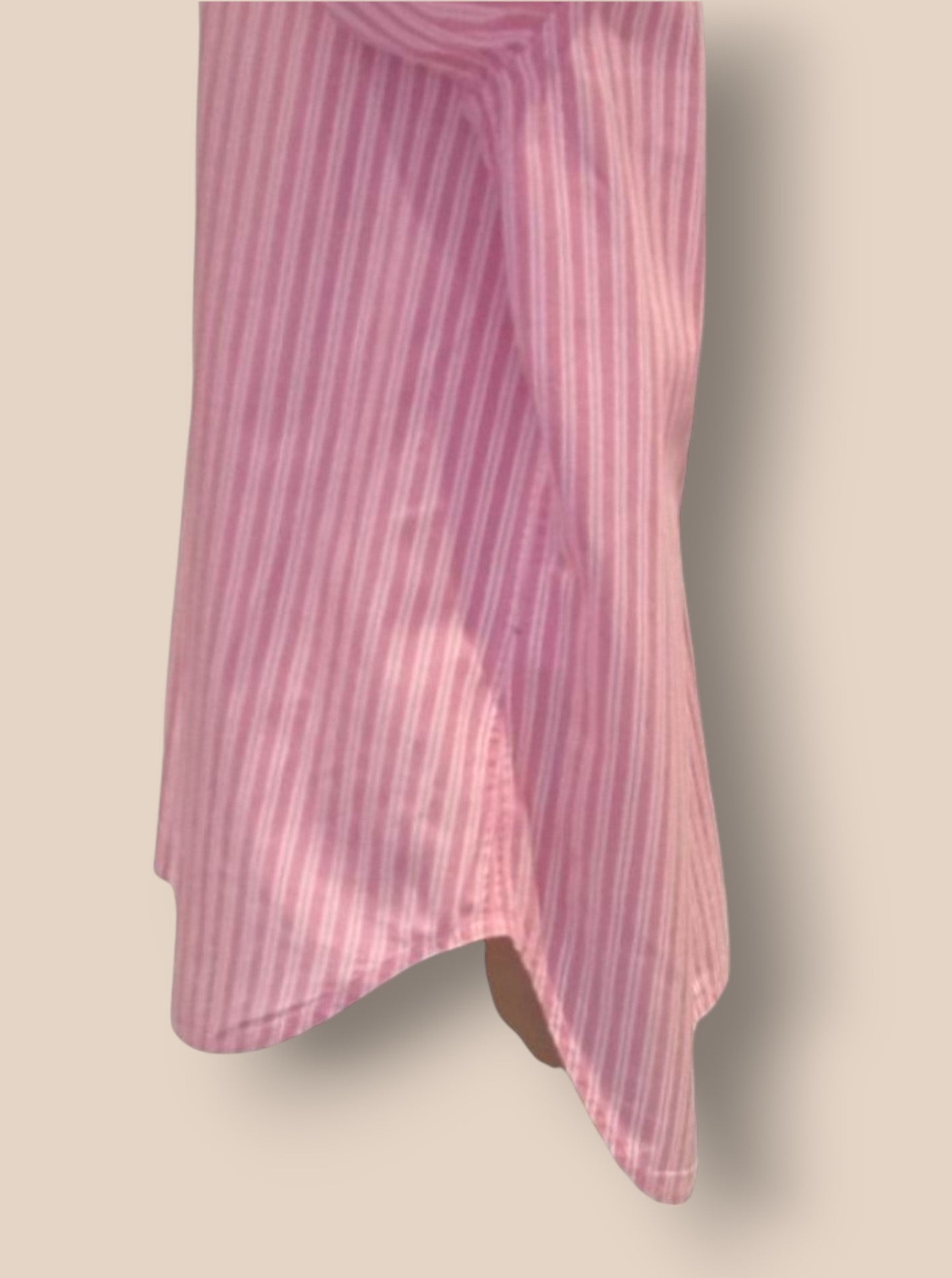 Caroline Charles Pink & White Candy Stripe Shirt UK 16 US 12 EU 44 IT 48 Timeless Fashions