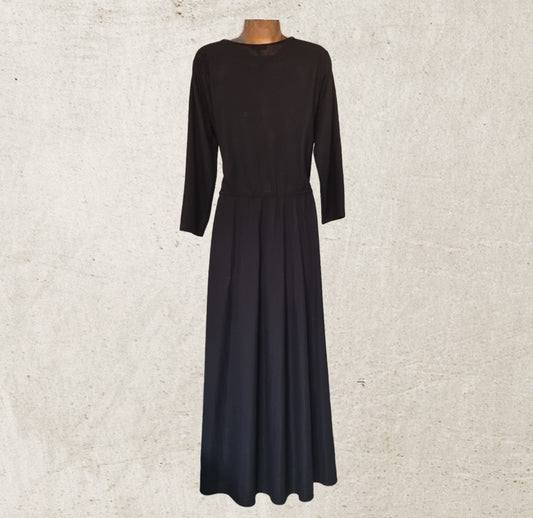 Massimo Dutti Black Maxi Dress UK 16 US 12 EU 44 IT 48 Timeless Fashions