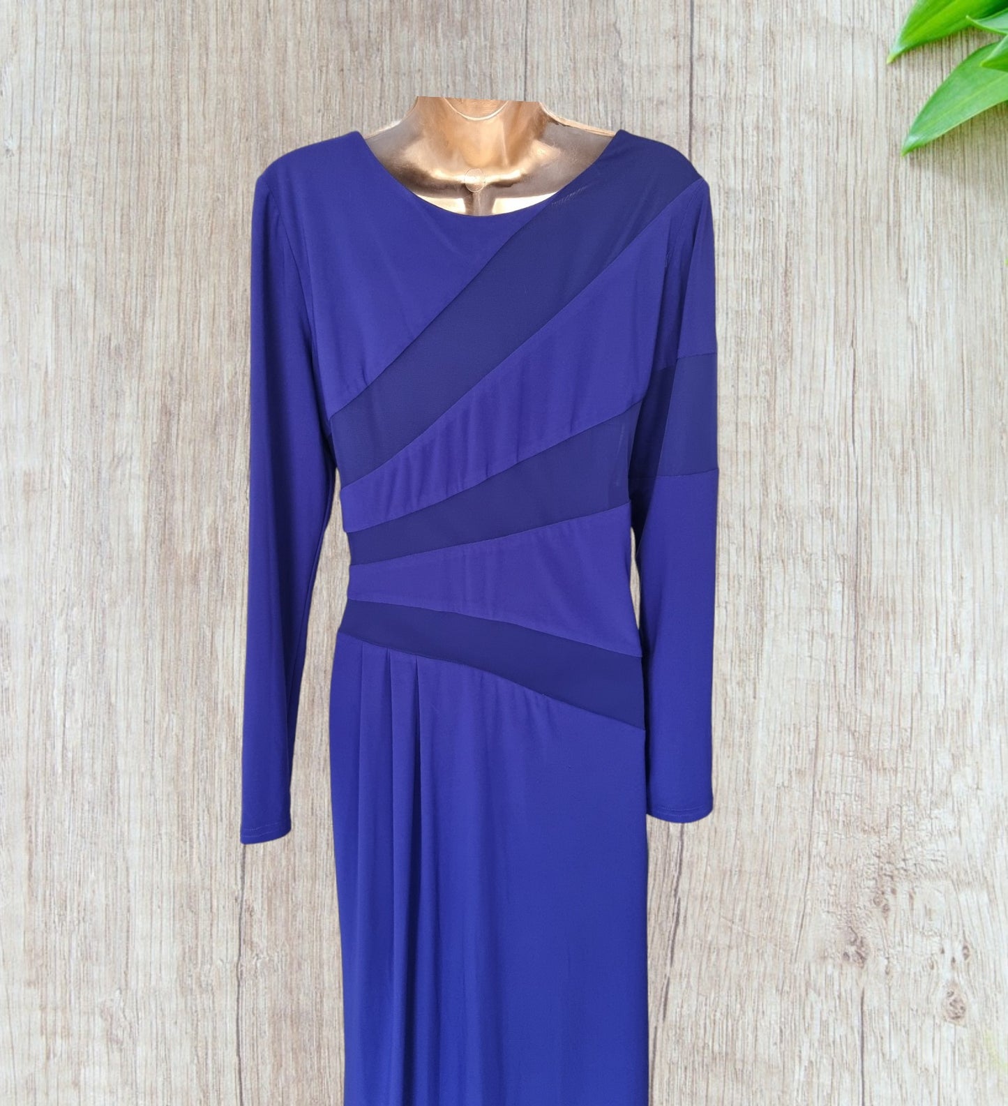 Michaela Louisa Vintage Blue Maxi Dress UK 14 US 10 EU 42 Timeless Fashions