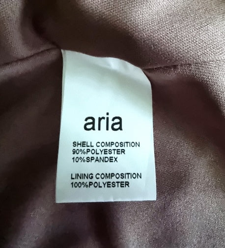 Aria Women's Tan Suedette Skirt UK 16 US 12 EU 44 Timeless Fashions