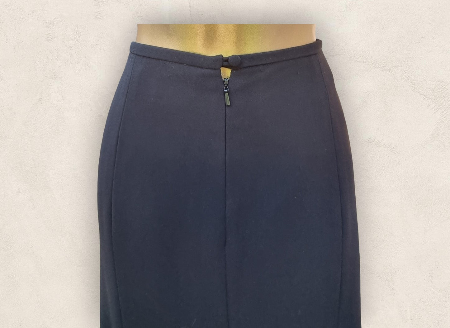 Caroline Charles London Vintage Navy Flare Lined Skirt UK 14 US 12 EU 42 Timeless Fashions