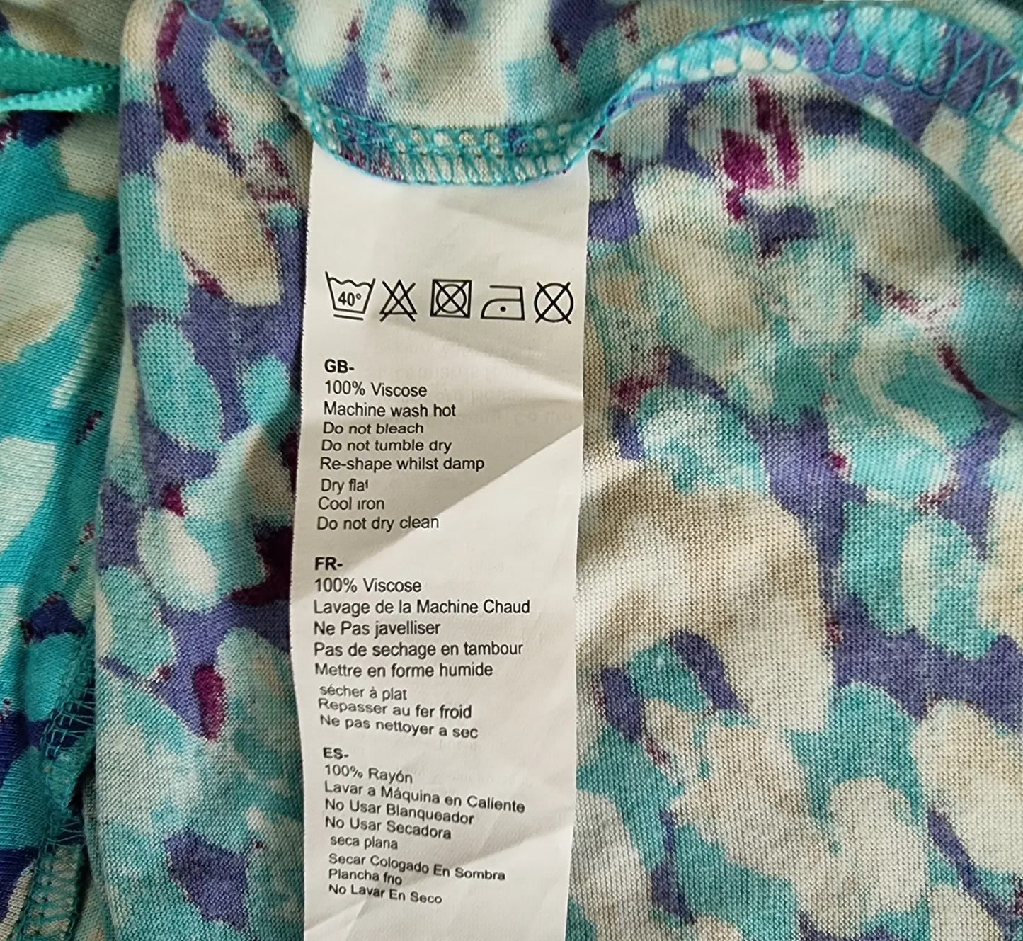 Pomodoro Aqua Summer Ankle Length Pants UK 18 US 14 EU 46 - Timelessfashions