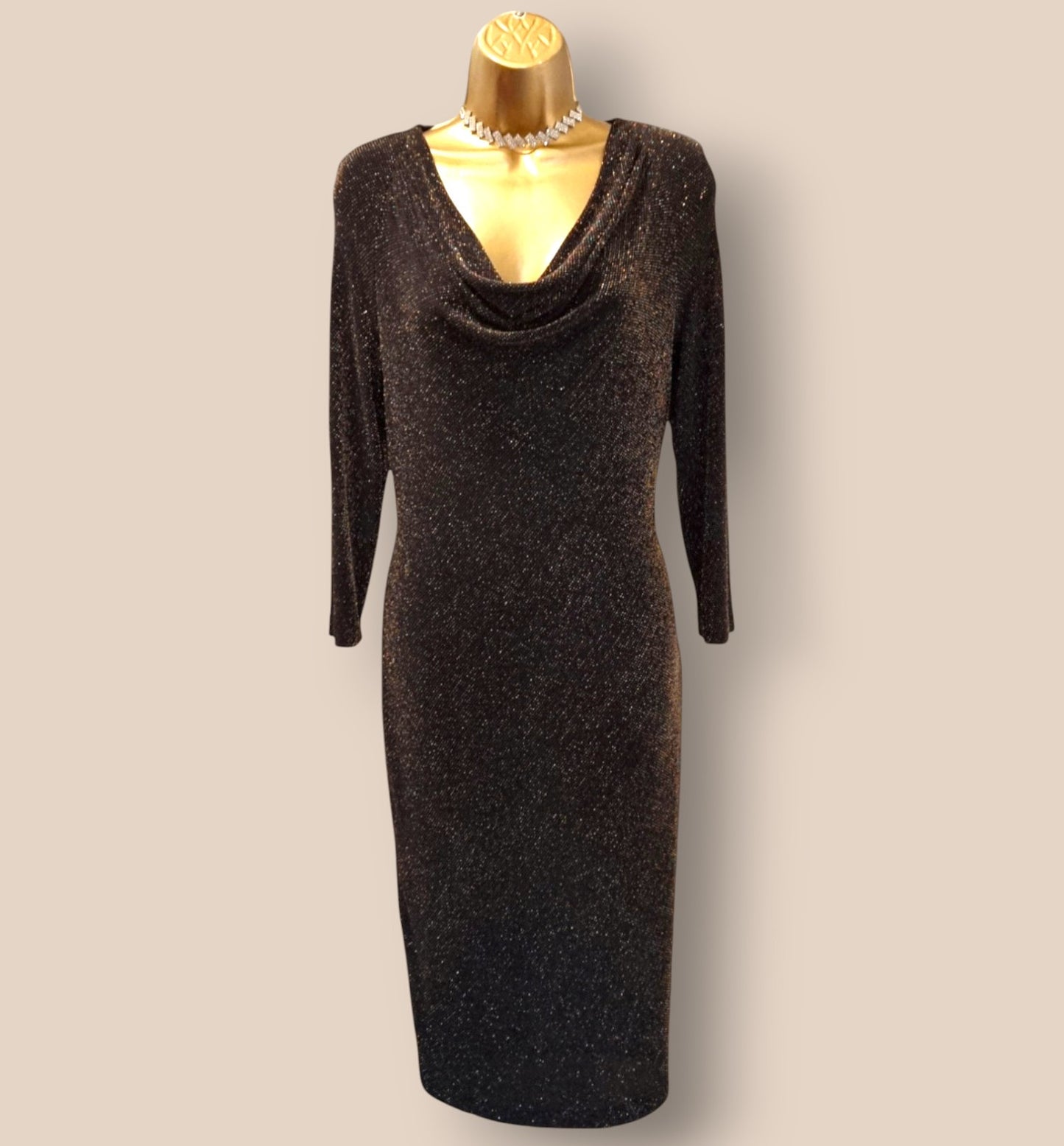 Damsel In a Dress Women’s Black Jersey Style Dress UK 14 US 10 EU 42 Timeless Fashions