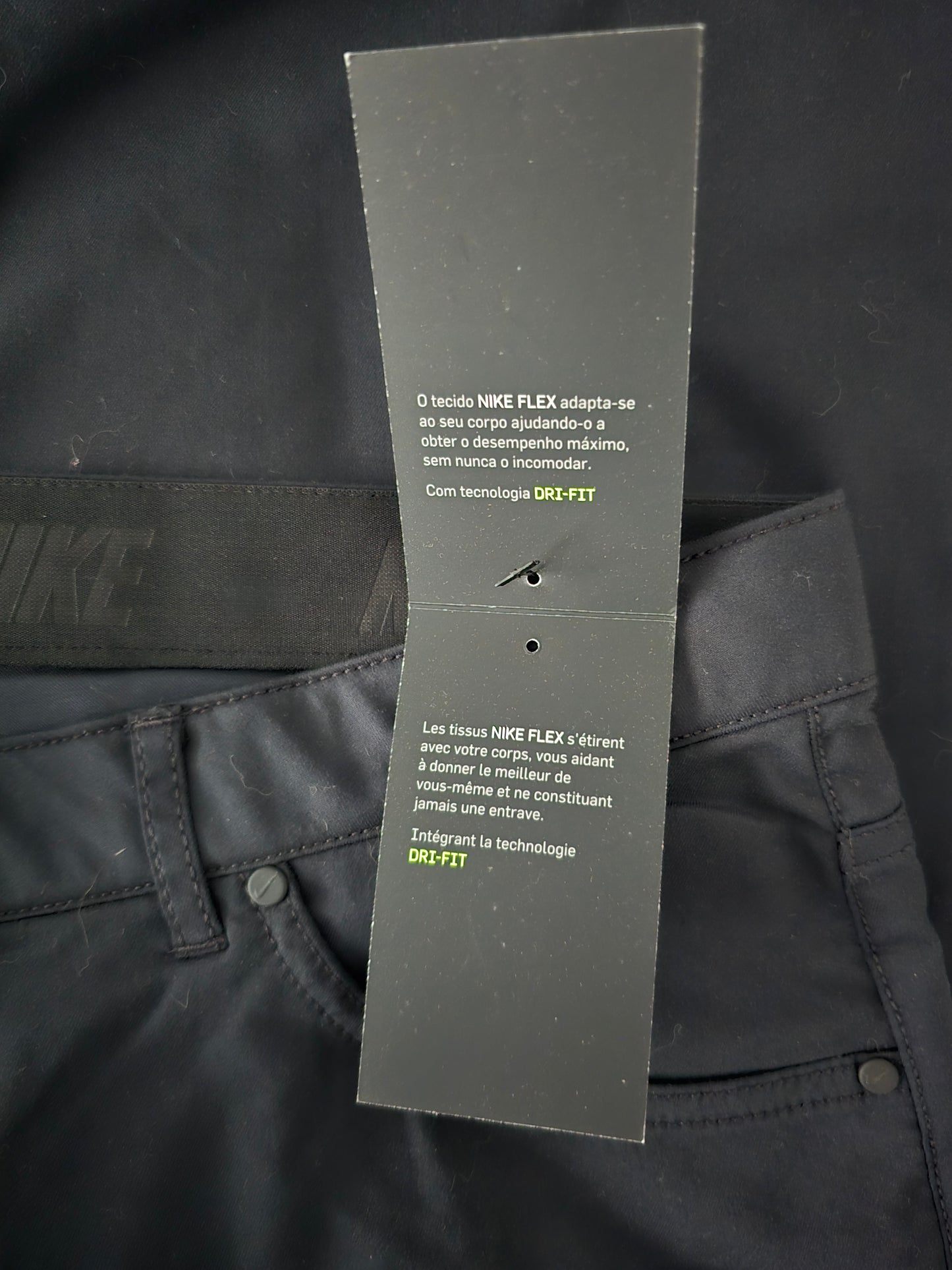 Nike Mens Black Golf Flex Hybrid Performance Dri Fit Stretch Trousers W36/L30 Timeless Fashions