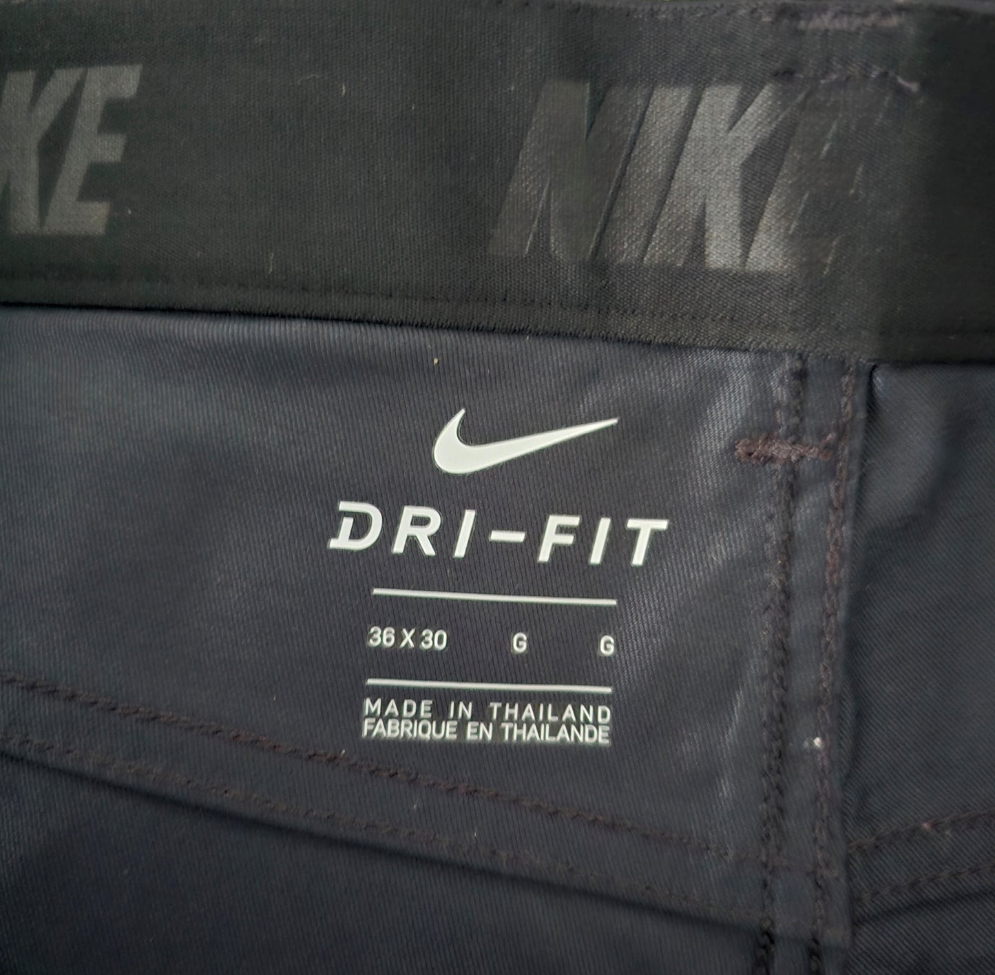 Nike Mens Black Golf Flex Hybrid Performance Dri Fit Stretch Trousers W36/L30 Timeless Fashions