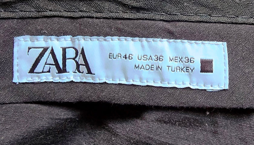 Zara Men’s Grey Straight Leg Trousers W36 L28 Timelessfashions