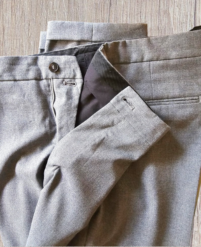 Zara Men’s Grey Straight Leg Trousers W36 L28 Timelessfashions