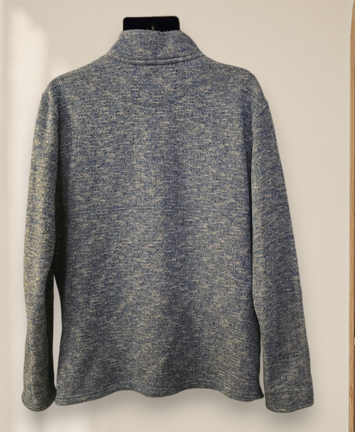 Lincoln Men's Blue/Grey 1/4 Zip Front Sweatshirt UK XL Timelessfashions