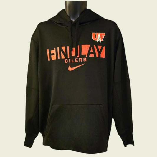 Nike DriFit Men's University of Findlay Oilers Black Fleece Hoodie XL - Timelessfashions
