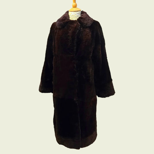 Leroy Furs Vintage Genuine Mink Coat UK 14 US 10 EU 42 - Timelessfashions