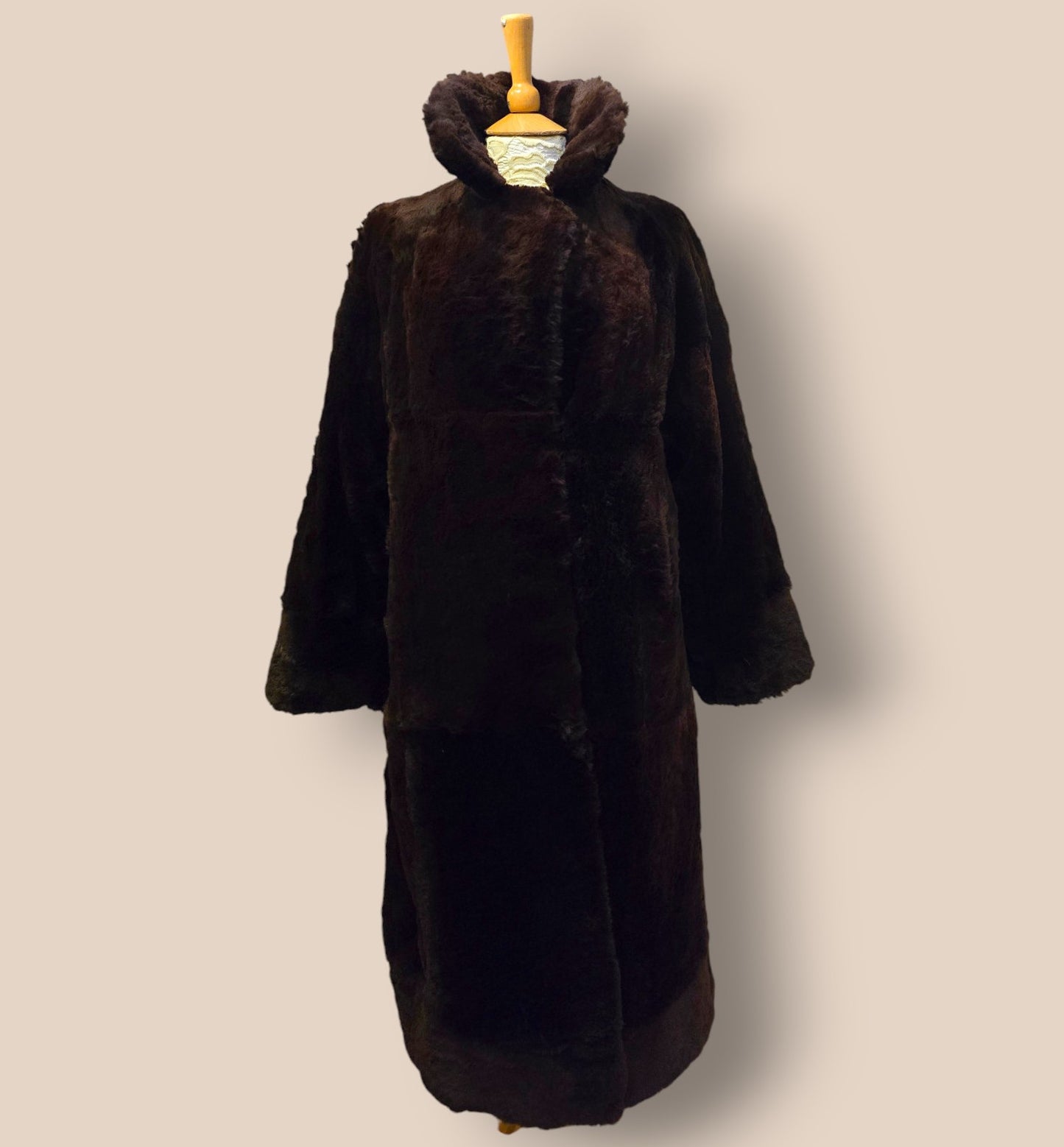 Leroy Furs Model Vintage Genuine Mink Fur Coat UK 14 US 10 EU 42 Timeless Fashions