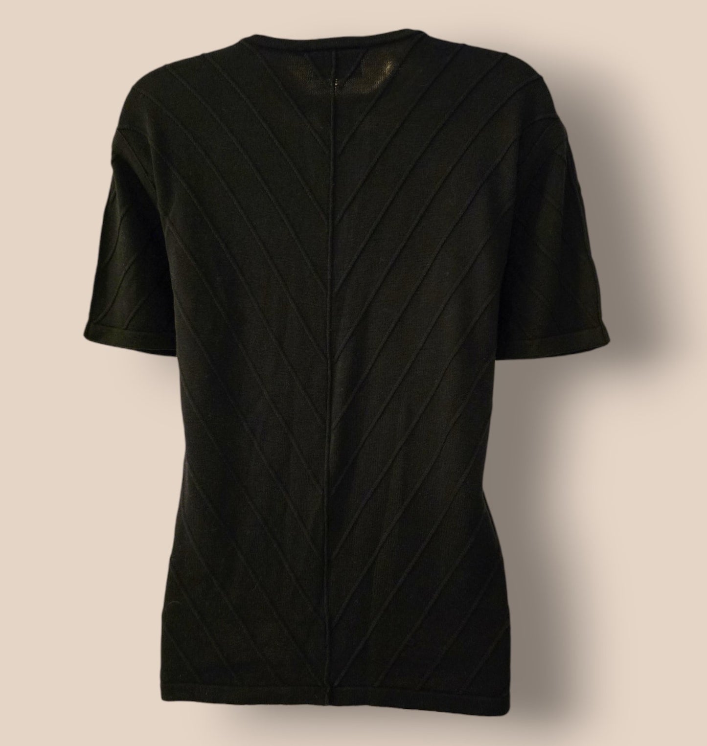 Caroline Charles Women’s Black Short Sleeve Cardigan UK 16 US 12 EU 44 Timeless Fashions