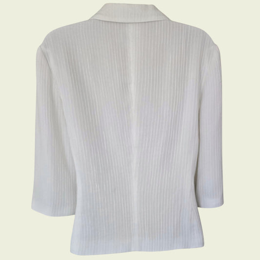 White jacket on a white background