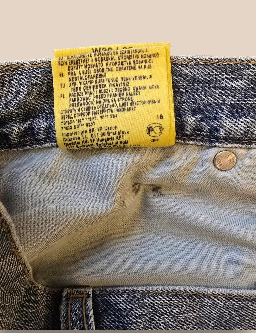 Wrangler Men's Blue Denim Jeans Straight Leg W38 L32 Timelessfashions
