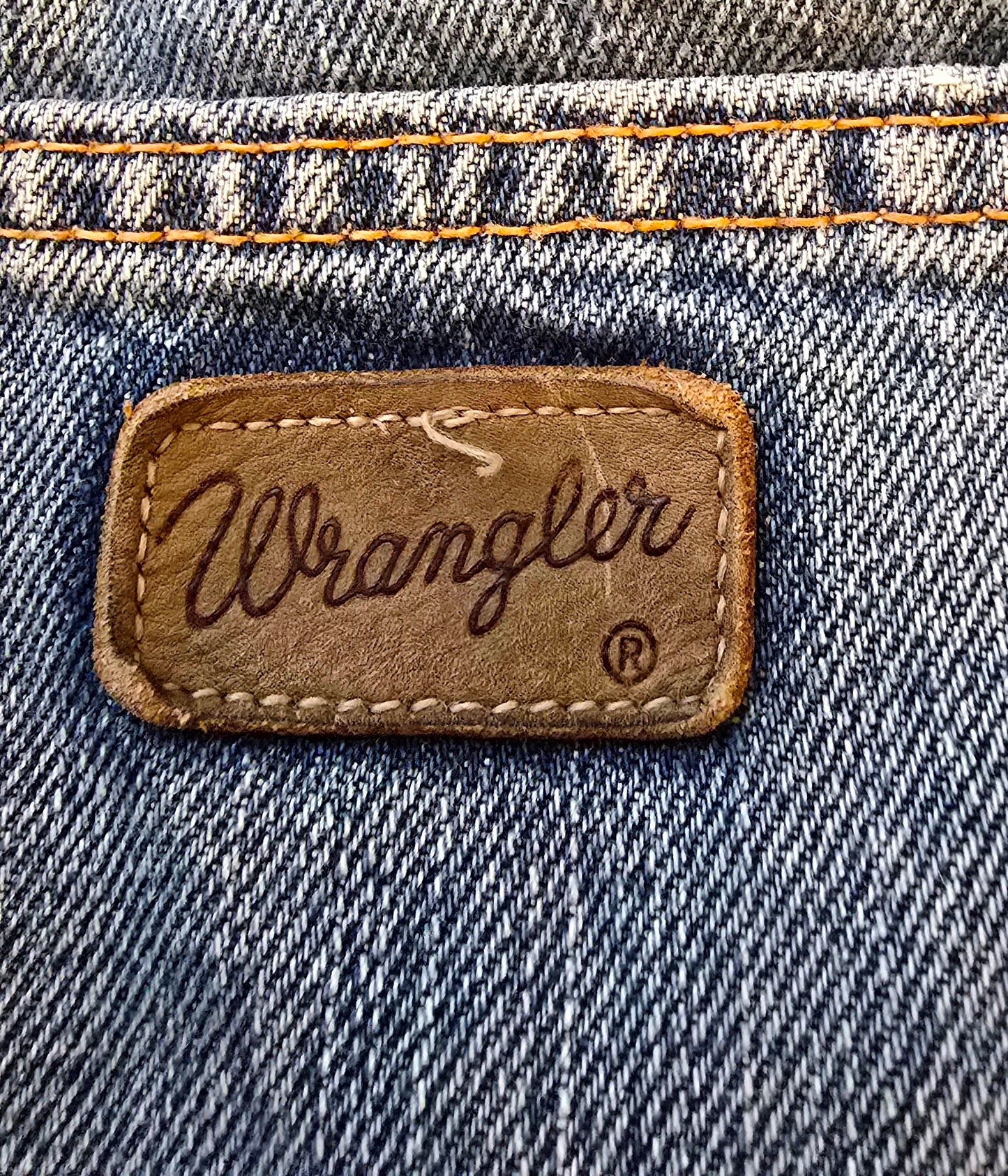 Wrangler Men's Blue Denim Jeans Straight Leg W38 L32 Timelessfashions