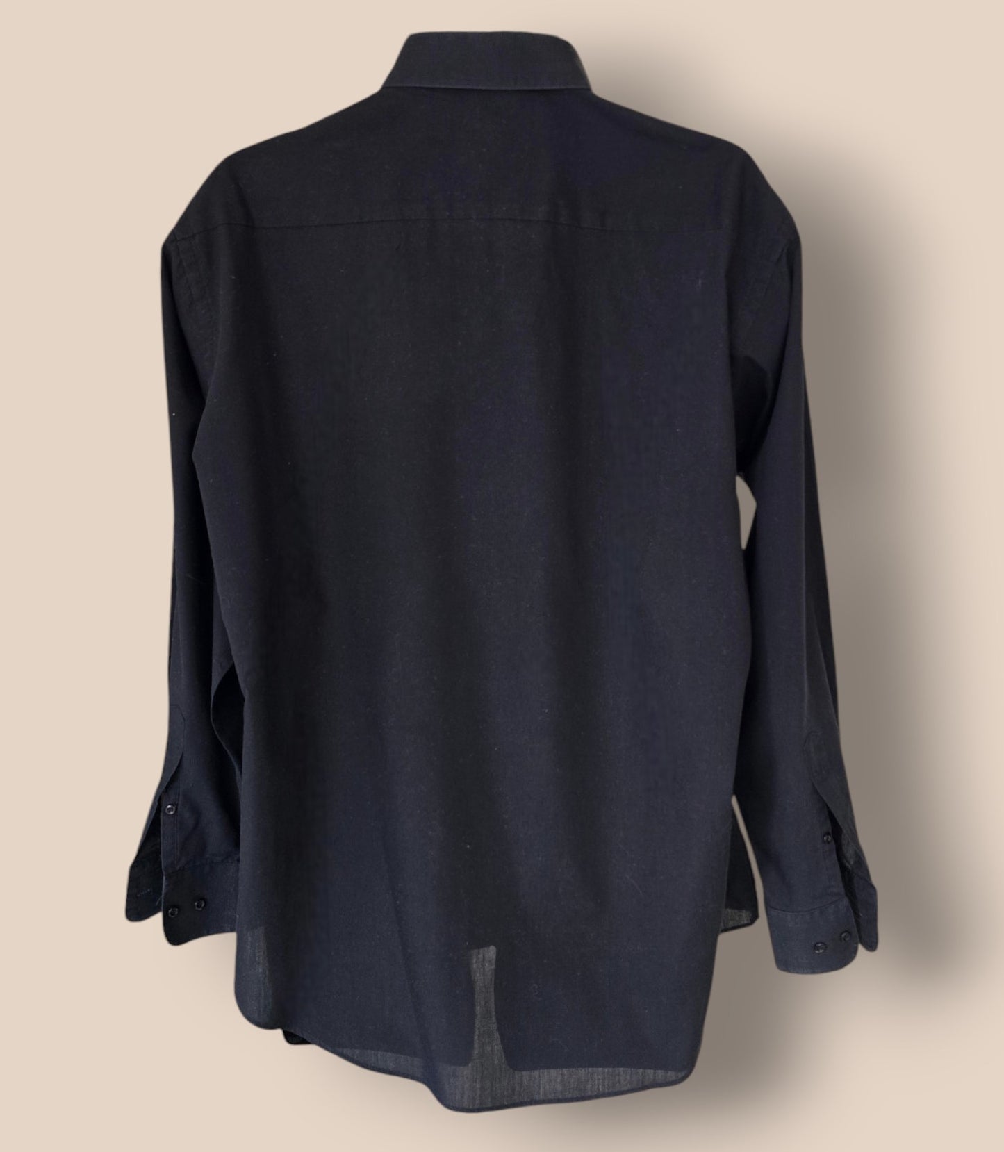 D'amante Couture Collection Men’s Black Shirt Collar 17 Timelessfashions