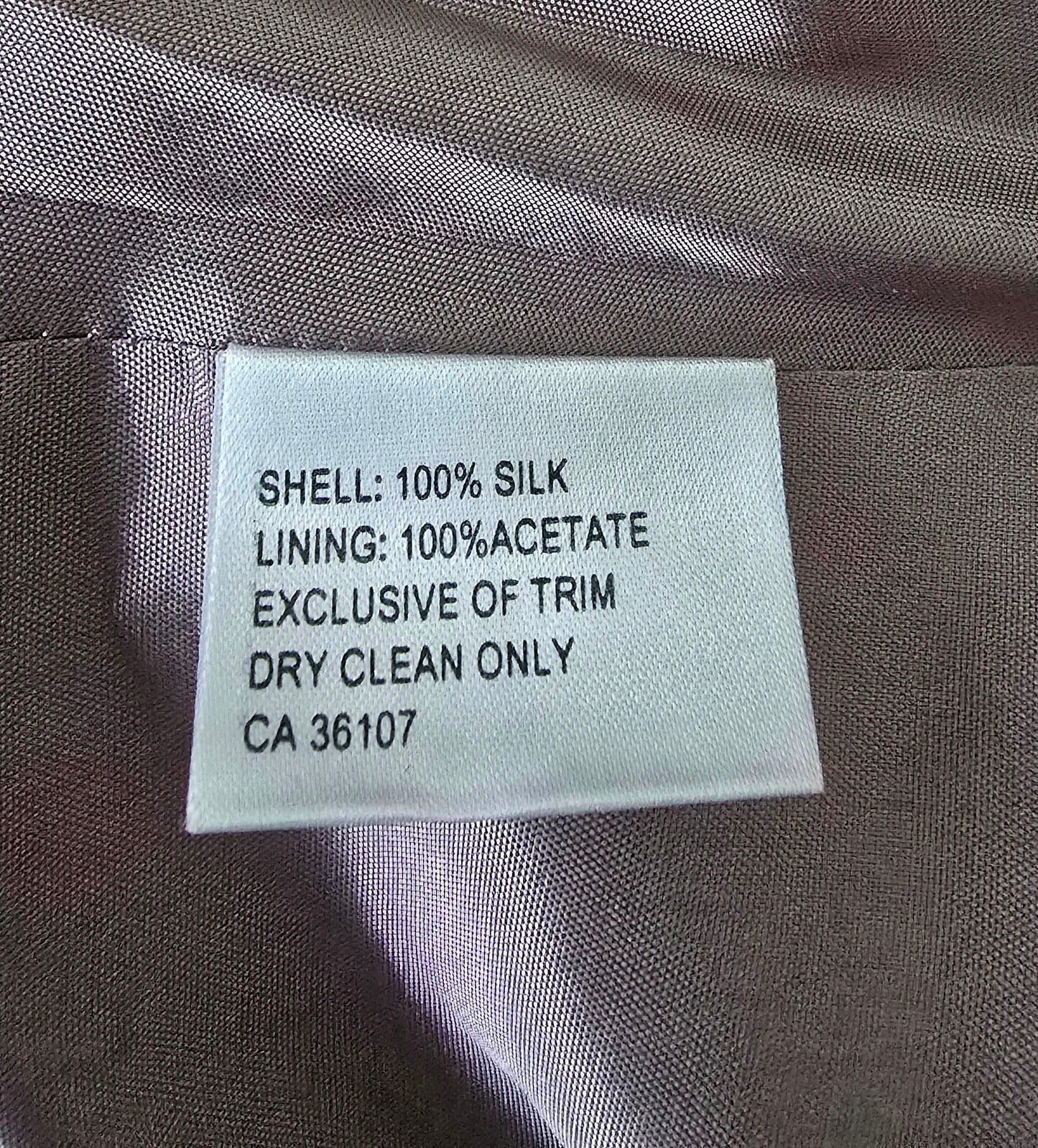 Medici Vintage Grey Silk Special Occasion Suit UK 10 US 6 EU 38