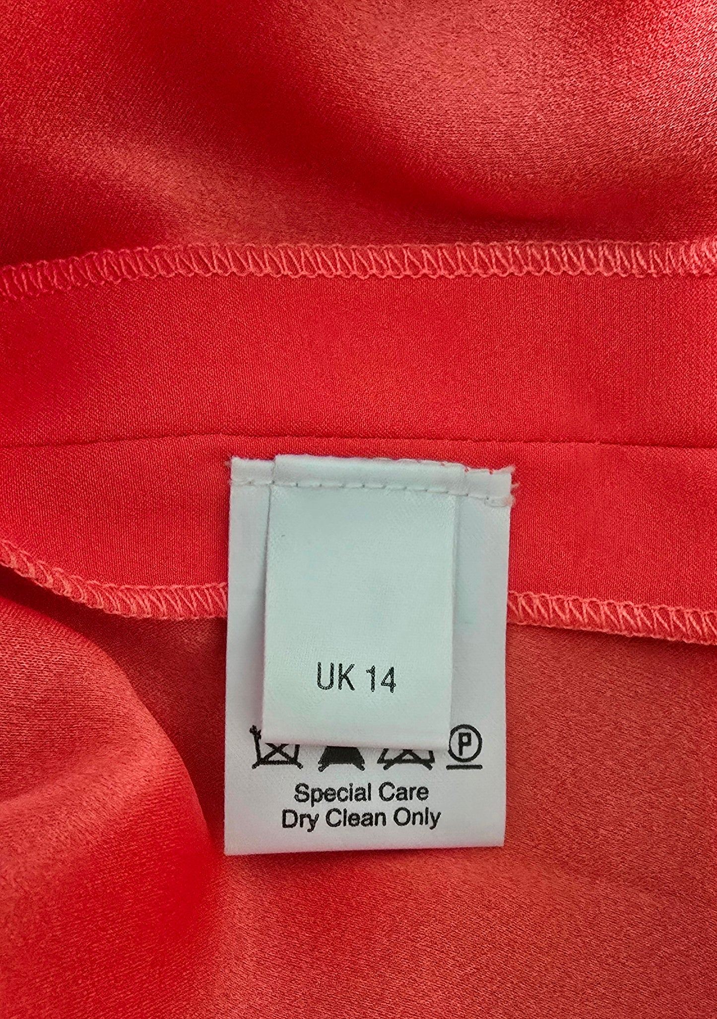 Caroline Charles Coral Lace Dress UK 14 US 10 EU 42 Timeless Fashions