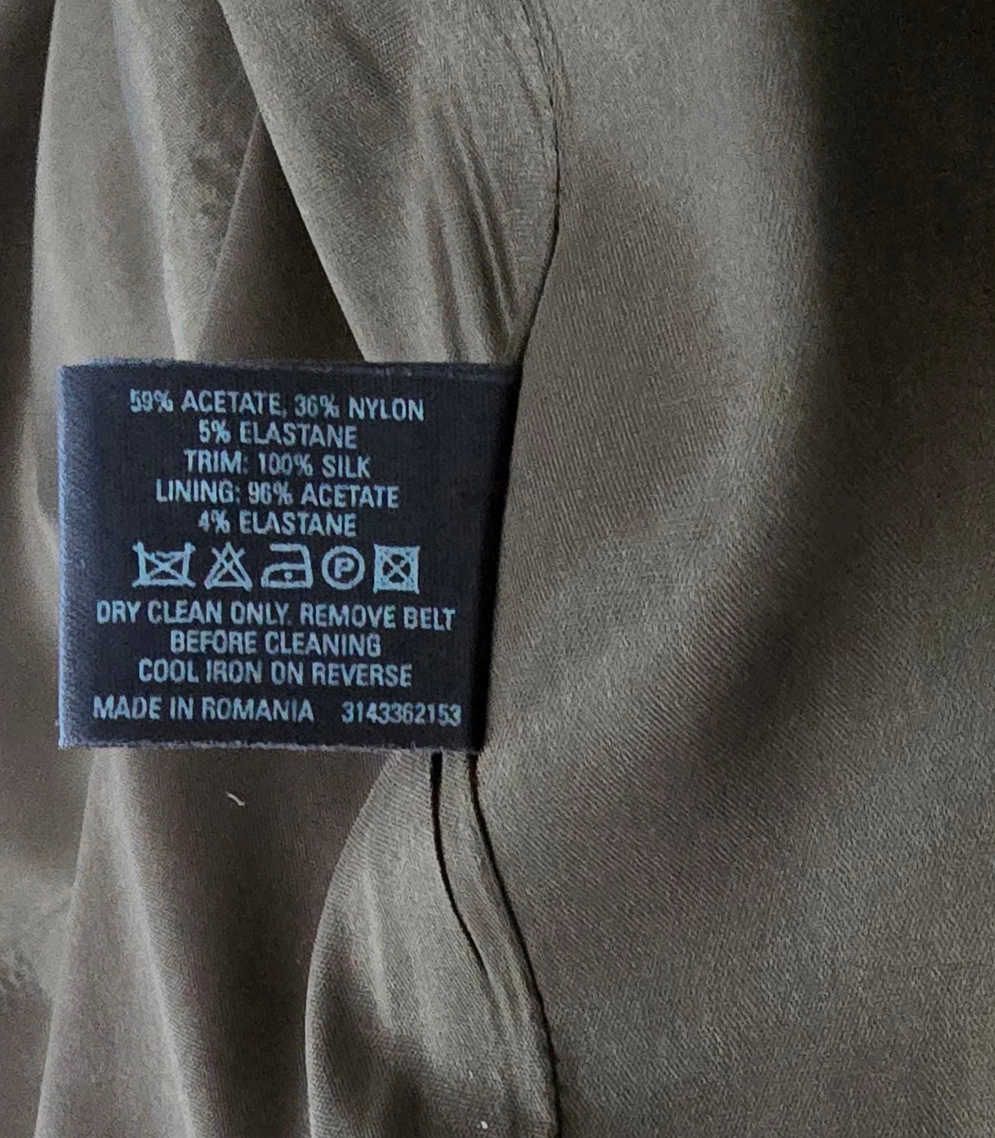Coast Olive Green Satin Strapless Special Occasion Dress UK 16 US 12 EU 44 Timeless Fashions