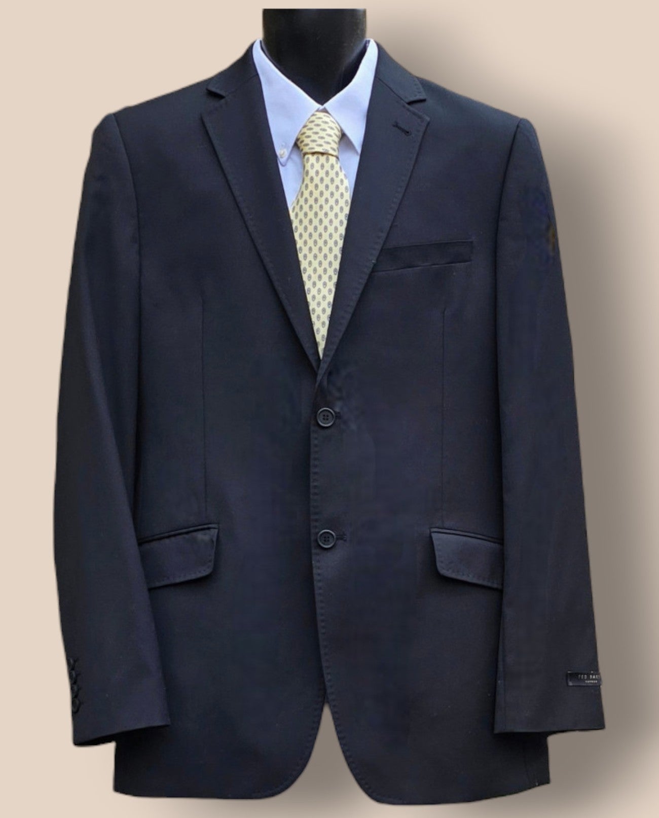 Ted Baker Men's Dark Blue Wool Suit Jacket UK 44 Timeless Fashions