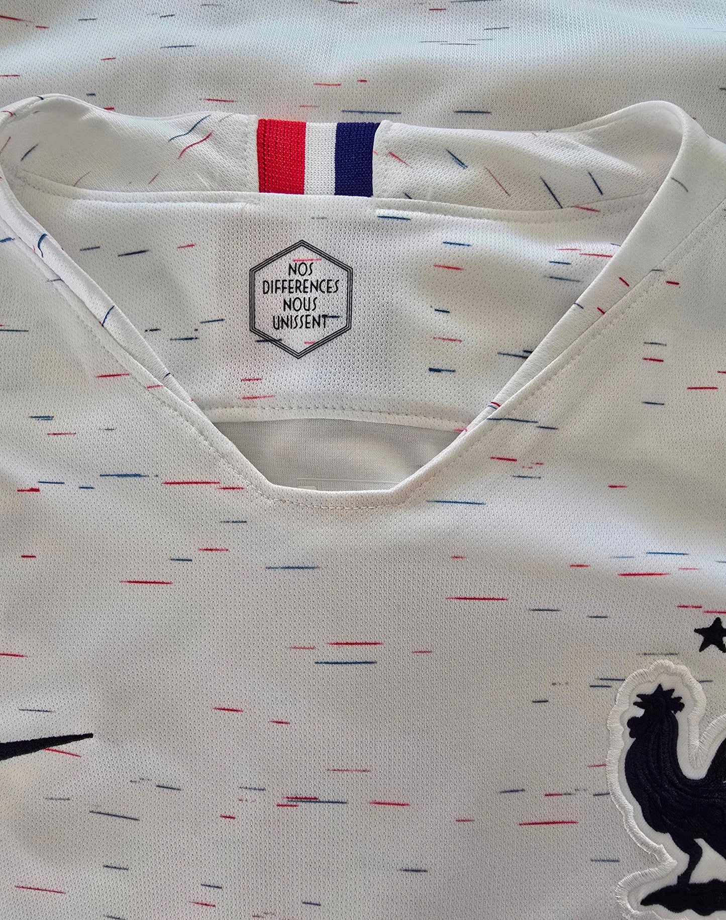 Nike Mens White French Football Federation 2018 Short Sleeve T Shirt UK L Timeless Fashions