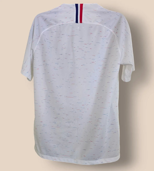 Nike Mens White French Football Federation 2018 Short Sleeve T Shirt UK L - Timelessfashions