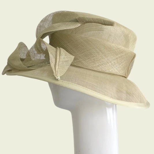 Hat Studio Design London Ladies Beige Special Occasions Hat One Size - Timelessfashions