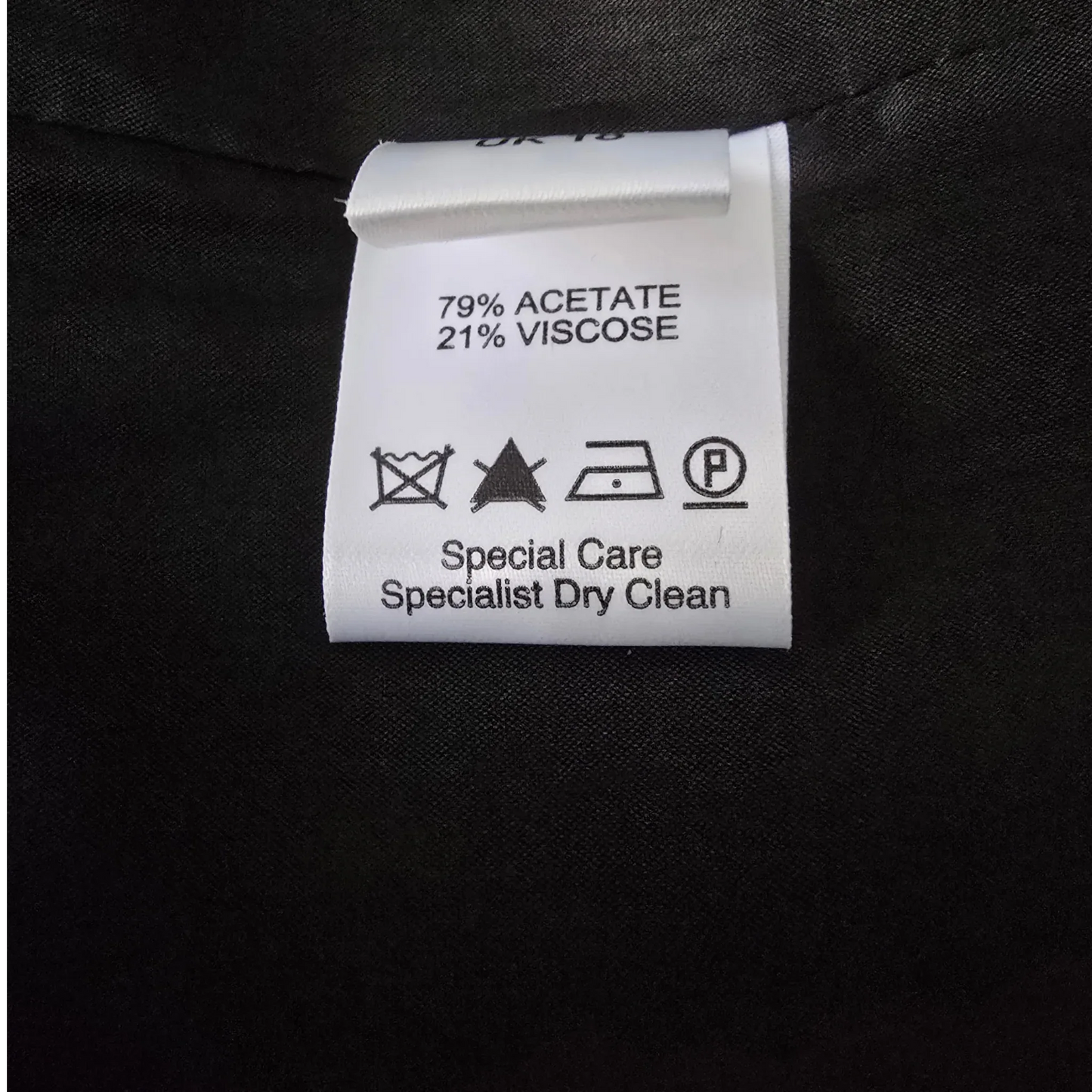 Caroline Charles Black Vintage Pencil Skirt UK 18 US 14 EU 46 - Timelessfashions